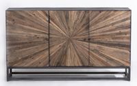 Astral Plains Reclaimed 3 Door Accent Cabinet-Natural