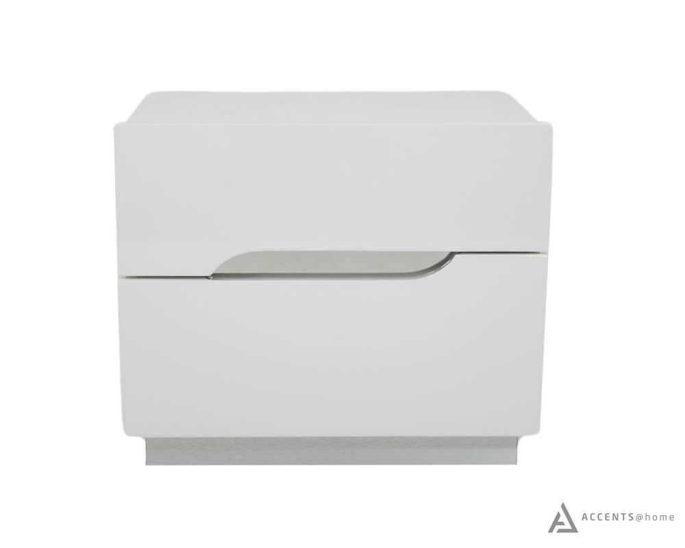 Zoe Glossy White Night stand