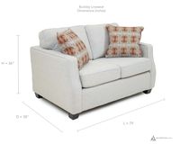 Buckley Loveseat - TicTac Ivory