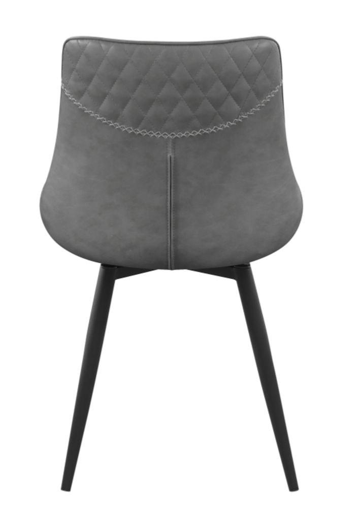 Swivel Dining Chair-Grey (Set Of 2)