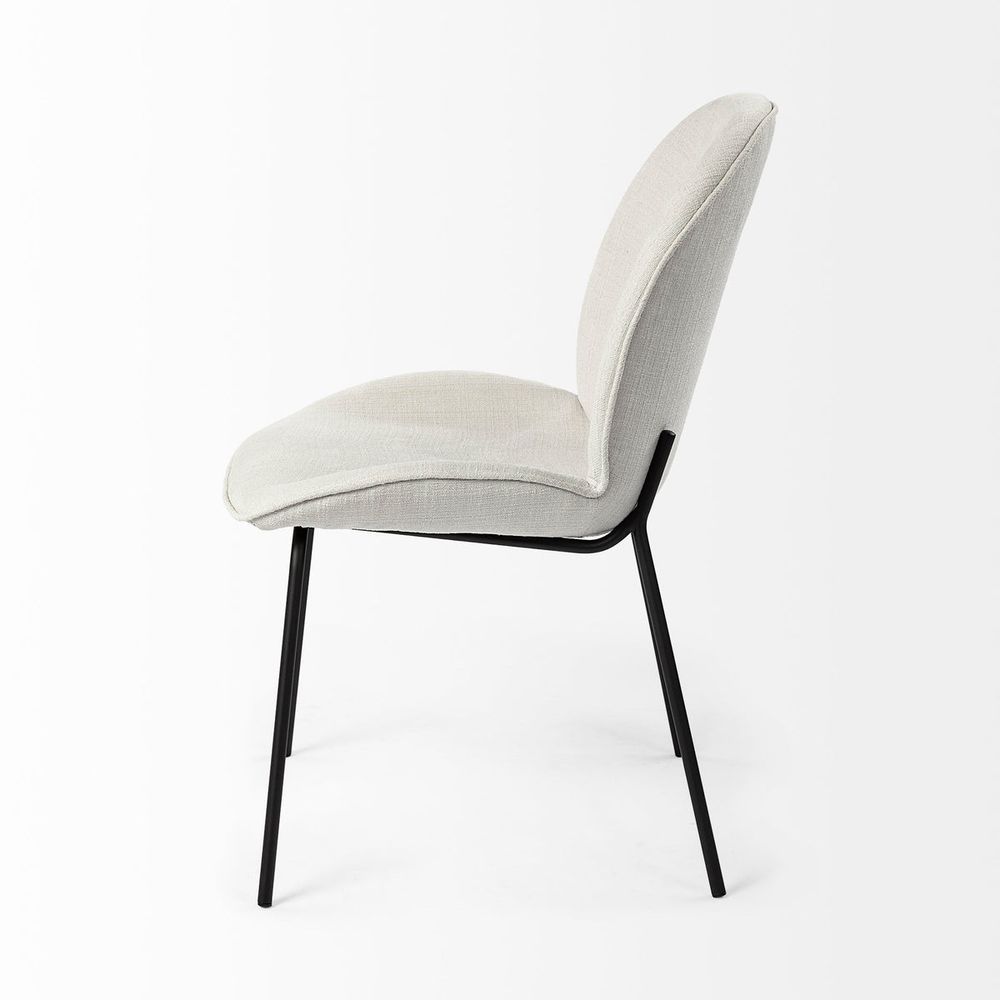 Inala Dining Chair Series featuring Upholstered Seat and Metal Base