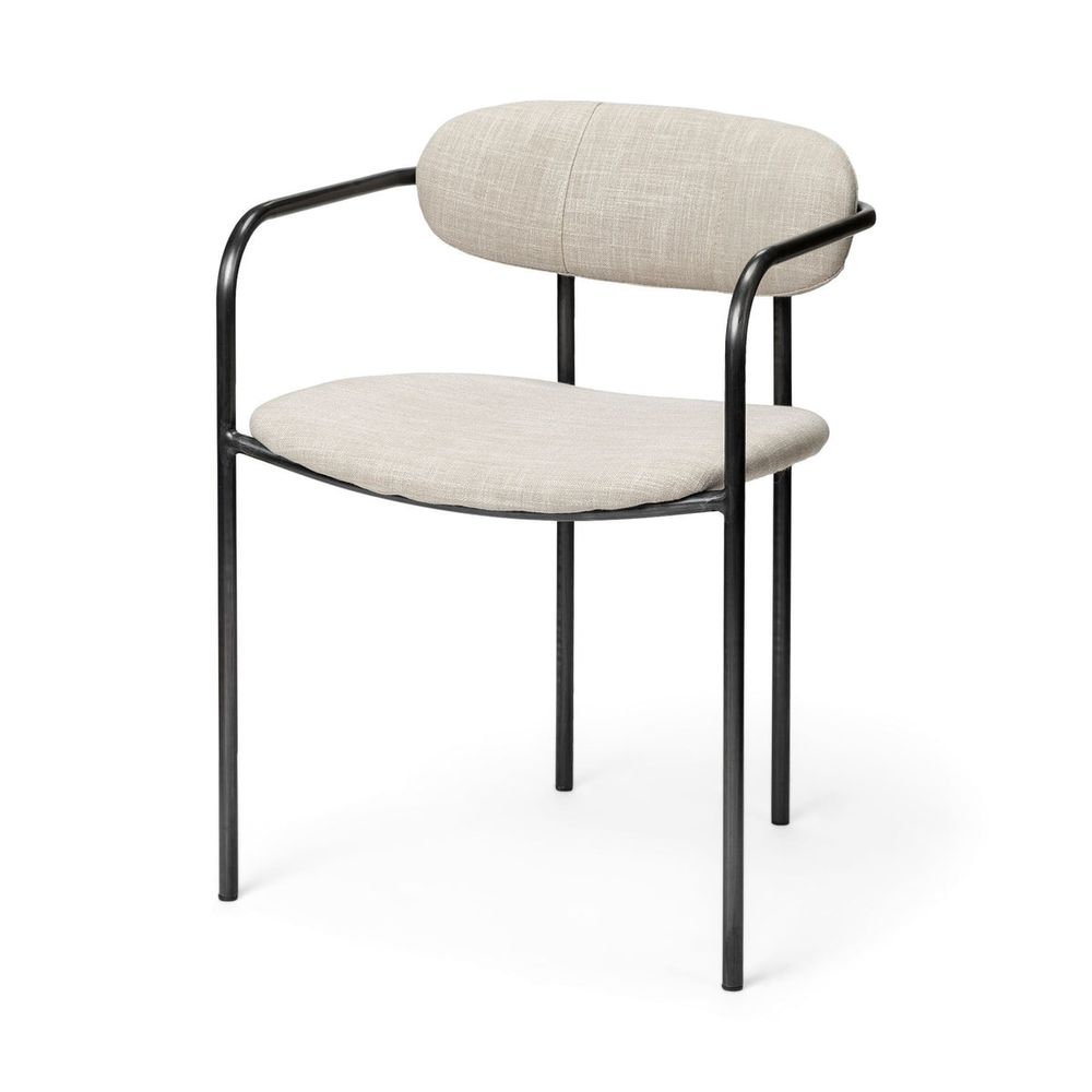 Parker Dining Chair Series featuring Upholstered Seat/Back with Metal Frame