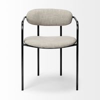 Parker Dining Chair Series featuring Upholstered Seat/Back with Metal Frame