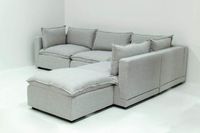 Marliss 5 pcs set with Ottoman - Vinci Ice