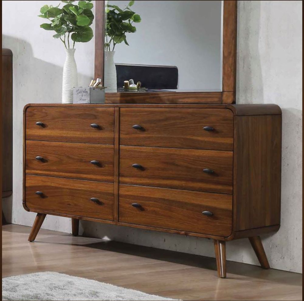 Robyn 6-Drawer Dresser Dark Walnut