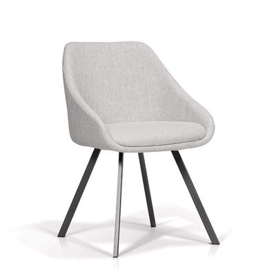 Angie Dining Chair - Pebble Fabric
