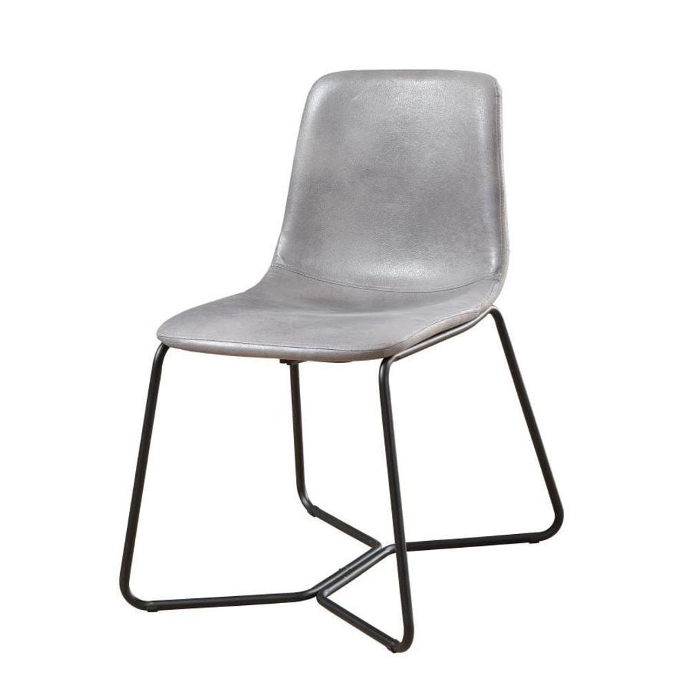 Emmett DINING CHAIR WITH UPHOLSTERED SEAT & BACK-GRAY