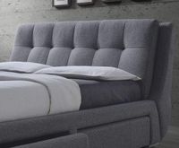 Fenbrook Transitional Grey Eastern Bed - King