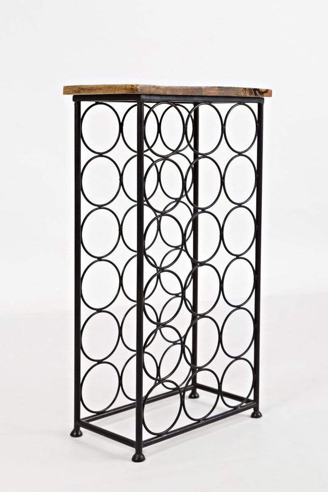 Global Archive Accent Table with Bottle Storage