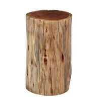 Global Archive Hardwood Stump Accent Table