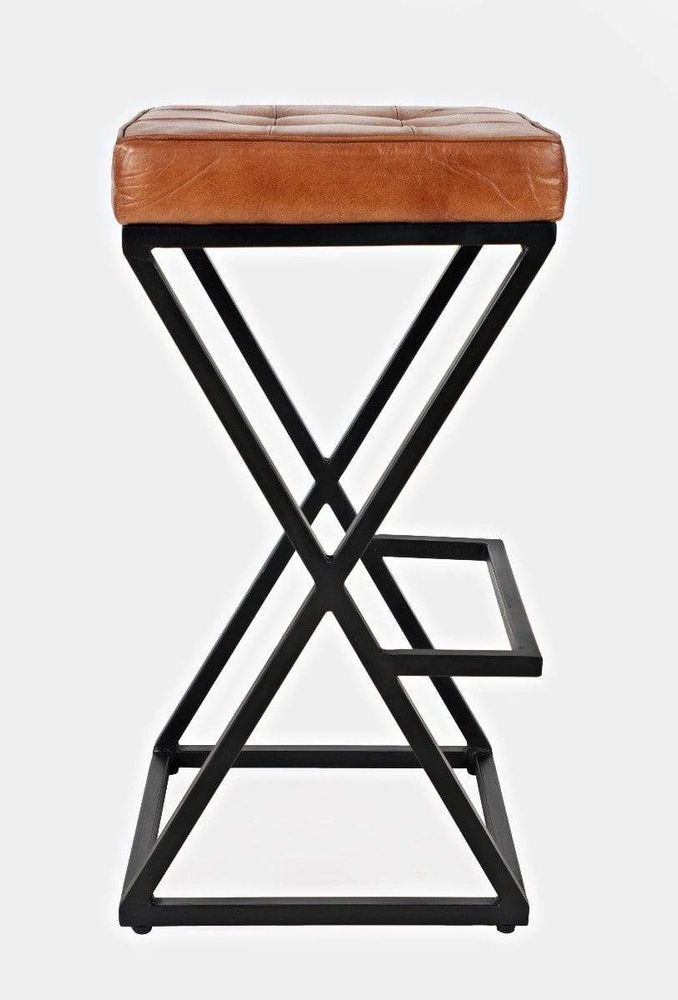 Global Archive Leather Stool