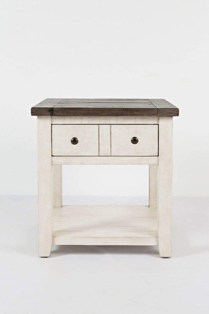 Madison County End Table - Vintage White 1706-3