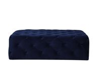 Maja Tufted Ottoman Blue Velvet - Meg 28