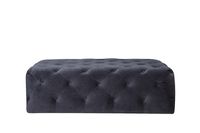 Maja Tufted Velvet Ottoman - Grey