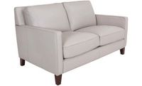 New Heaven Genuine Leather Loveseat - Cream