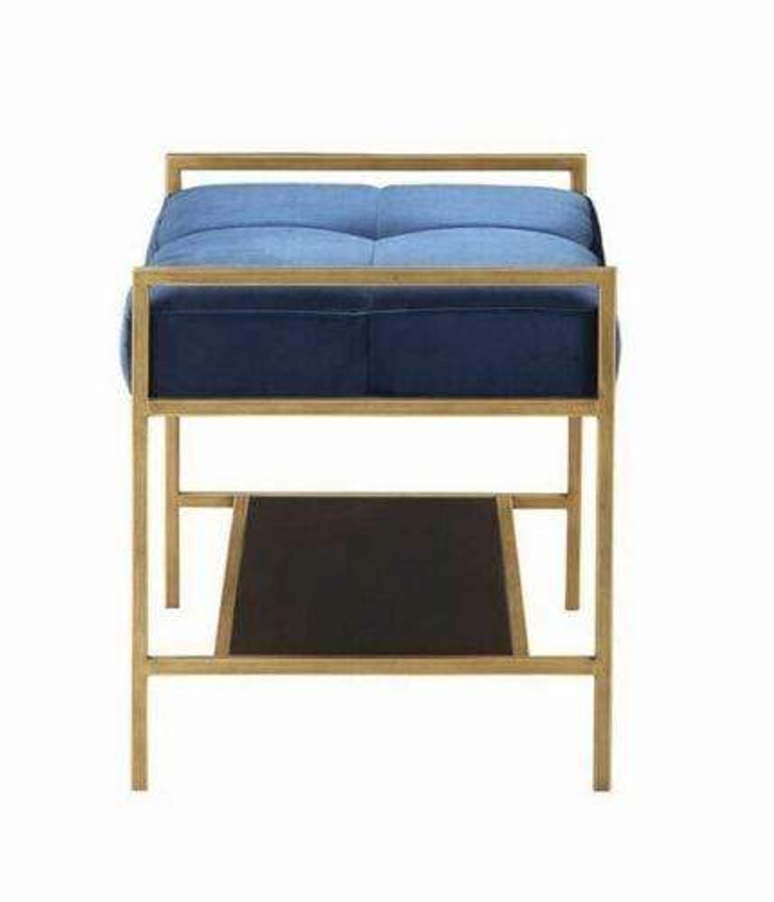 Upholstered Bench Navy Blue