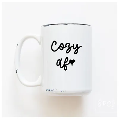 Cozy AF / 15oz Mug - Prairie Chick Prints