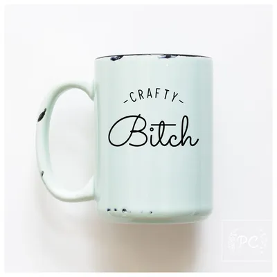 Crafty Bitch / 15oz Mug - Prairie Chick Prints