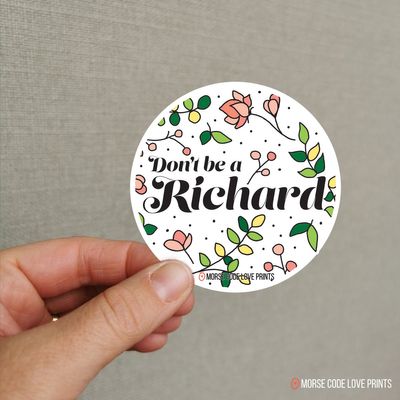Richard Sticker - Morse Code Love Prints
