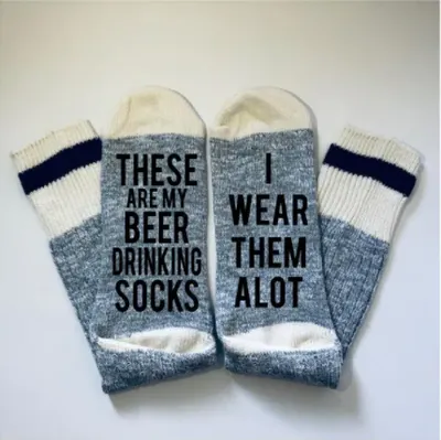 Beer Drinking Socks - What She Said Creatives