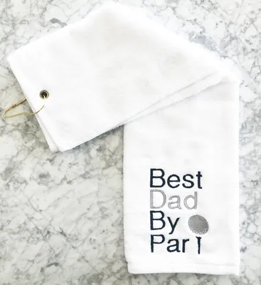 Best Dad By Par - Golf Towel Love Stitch Store