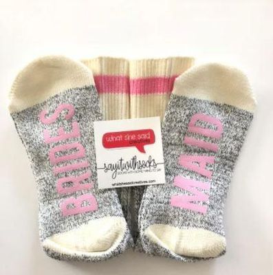 Bridesmaid Socks - What She Said Creatives