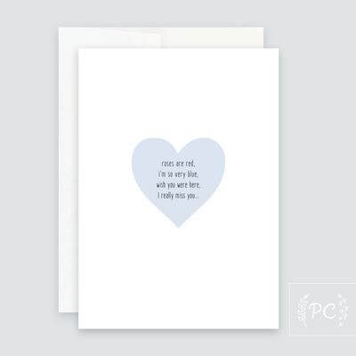 I Really Miss You Card- Prairie Chick Prints
