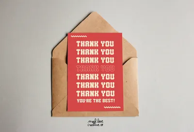 Thank You Card - Mad Love Creative Co
