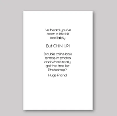 Chin Up Card - What She Said Creatives