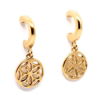 Cosmos Gold Earrings - Saraswati