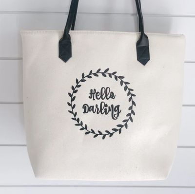 Hello Darling Tote Bag - Darling Designz