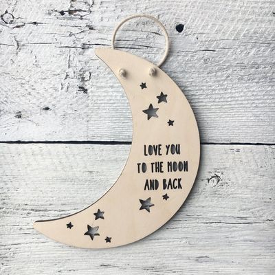 Love You To The Moon And Back - Etch'd Designs