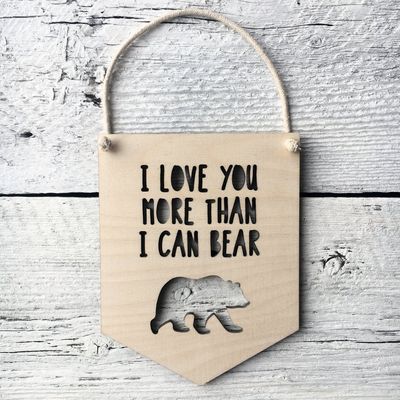 More Than I Can Bear Wall Flag - Etch'd Designs