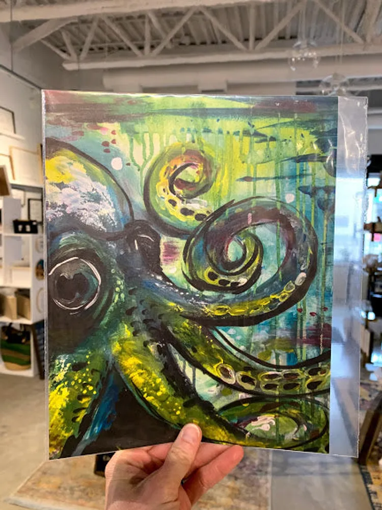 Green Octopus Print - Kay Rose Creative