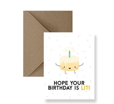 Hope Your Birthday Is Lit Card - IM Paper