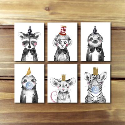 Animal Party Card PK- Hoot Events