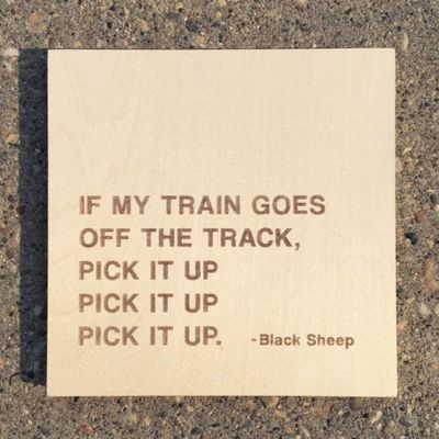Black Sheep 7' Hip Hop Quote Signs - 35LTD