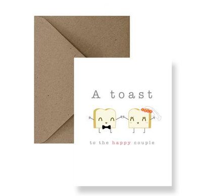 A Toast To The Happy Couple Card - IM Paper