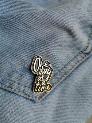 One Day At A Time Pin - Morse Code Love Prints