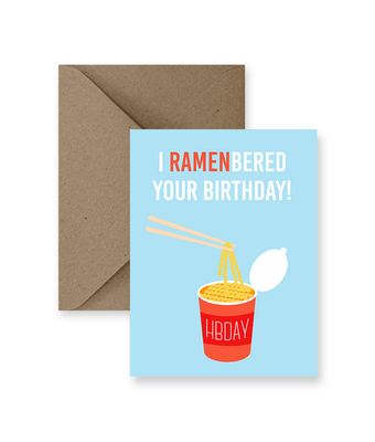 I Ramenbered Your Birthday! Card - IM Paper
