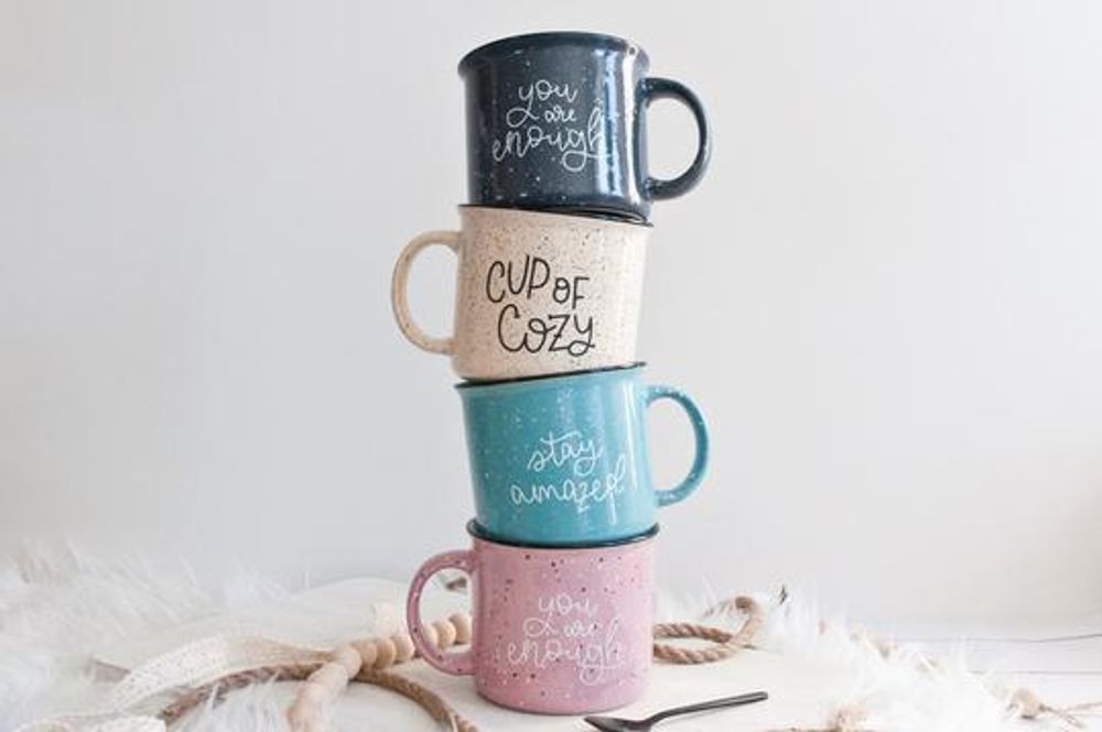 Cup of Cozy Camp Mug - Spruce + Sky