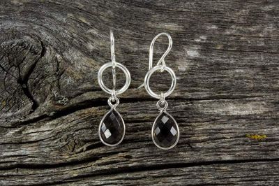 Smokey Quartz Stone Earrings - Mackenzie Jones