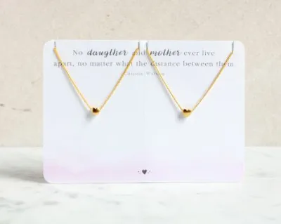 Mother + Daughter Heart Necklace Set - Miandu Forever