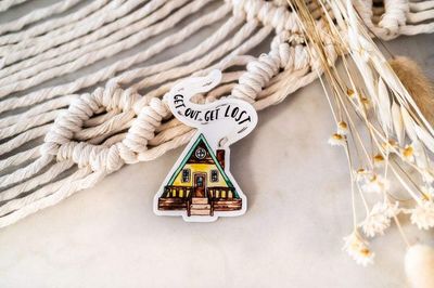 Get Out Get Lost Cabin Sticker - Clara Cecilia Designs