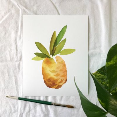 Pineapple Print - Heather Langdale Art