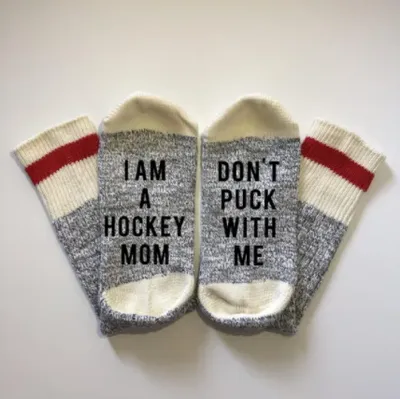 I Am A Hockey Mom Socks - What She Said Creatives