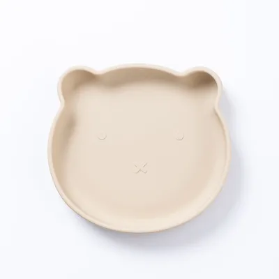 Silicone Bear Plate / Sand - The Nibble Co