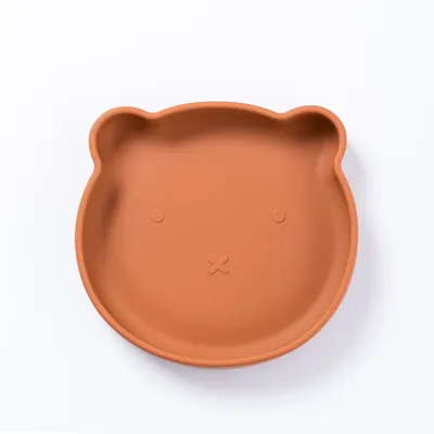 Silicone Bear Plate / Terracotta - The Nibble Co