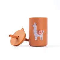 Silicone Straw Cup / Terracotta - The Nibble Co