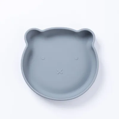 Silicone Bear Plate / Stone - The Nibble Co